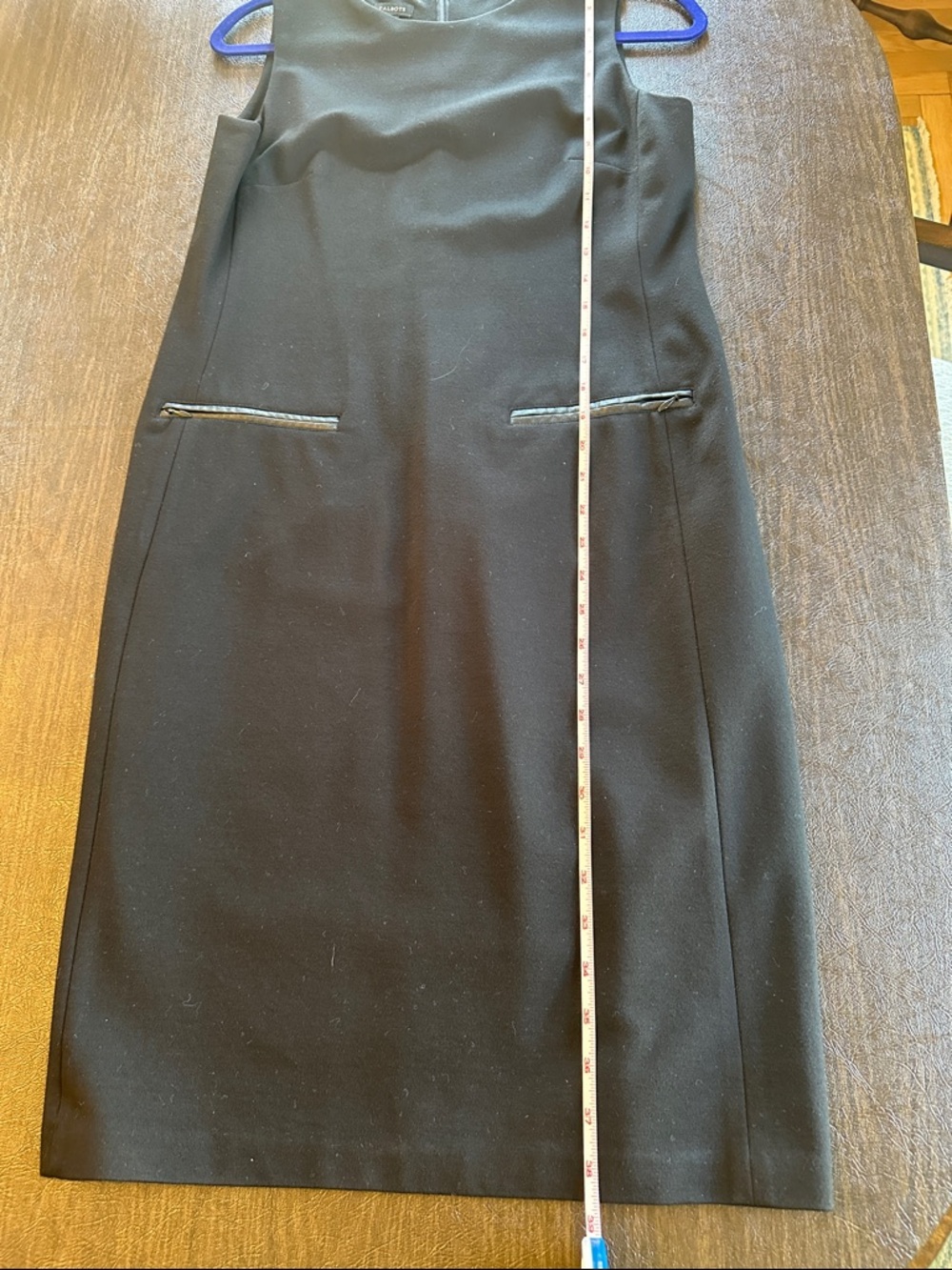 Talbots Black Sleeveless Midi Sheath Dress Size 6